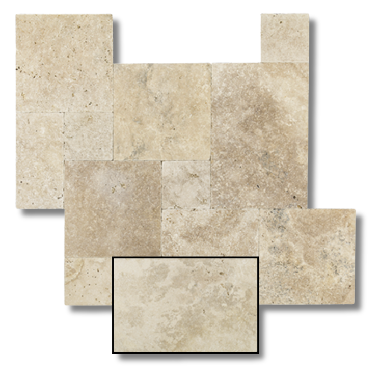 Dalle Travertin Standard – 40.6 x 61 x 1.2 cm