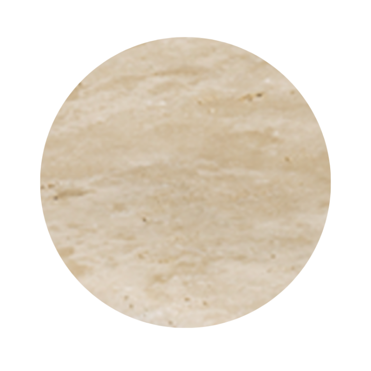 Margelle Travertin  Standard – 33 x 100 x 3 cm (bord ½ rond)